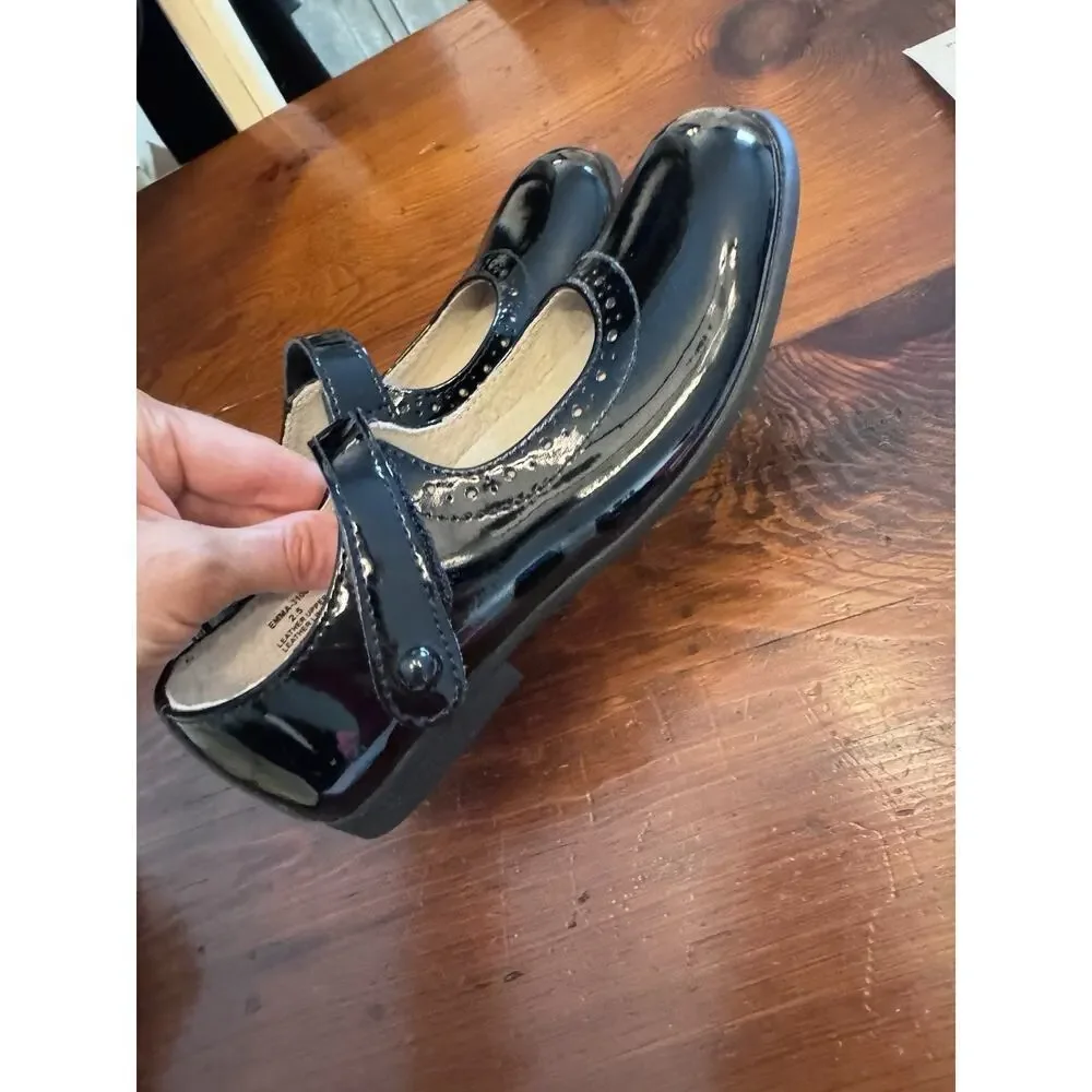 Footmates Emma Mary Janes Navy Patent Leather Dress Shoes - Size 13.5